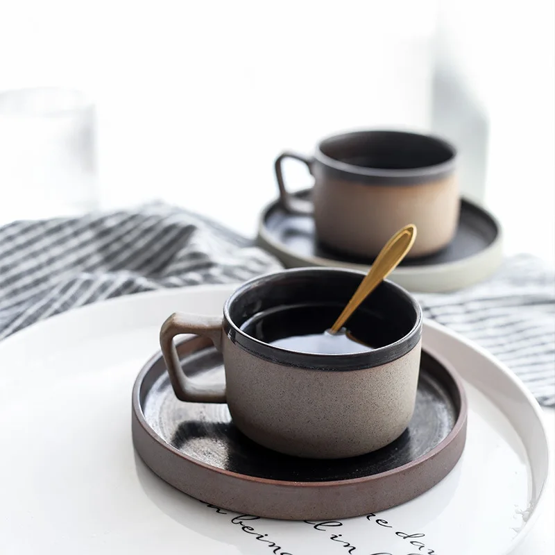 

Retro Japanese rough pottery coffee cup daily-use ceramics