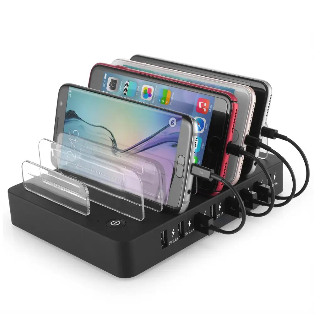 

USB 8 Port Multiple Device Charger Dock Universal Cell Phone Tablet Devices Charging Station