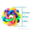 3.54inch Funny Pets Dog Puppy Cat Ball Teeth Toy PVC Chew Sound Dogs Play Fetching Squeak Toys Pet Supplies