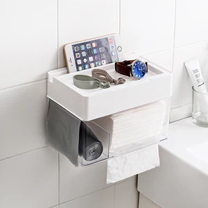 Image of Hot selling high quality rectangular plastic ABS no trace stickers tissue box
