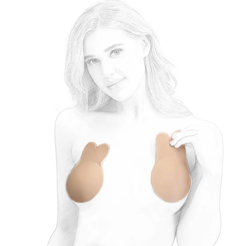 

bra stocklots Wholesale Fabric Washable Rabbit Ear Breast Lift Up Nipple Cover, N/a