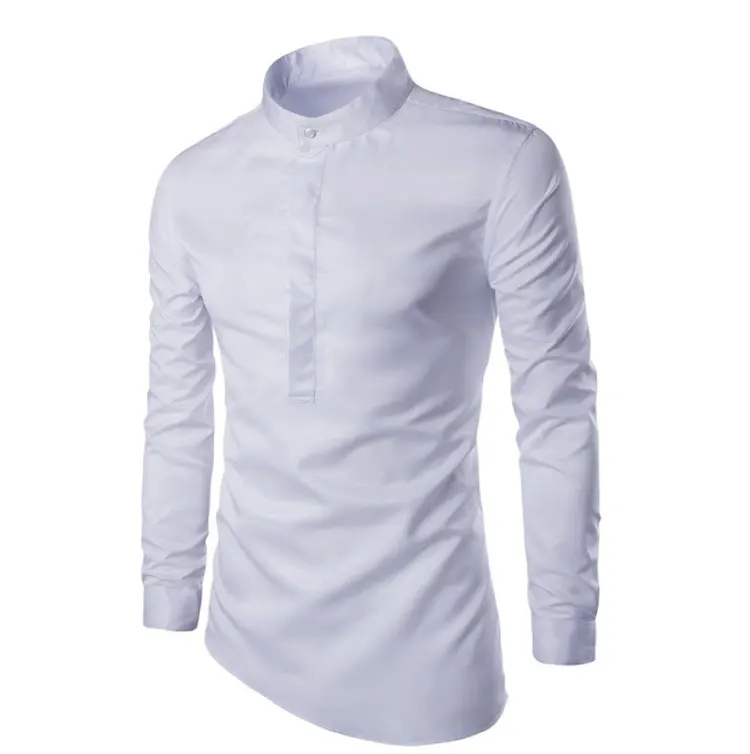 

Plu Size & Blouse White Man Long Sleeve Tuxedo Shirt