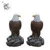 Factory wholesale large size fiberglass eagle sculpture for outdoor decor FST-123