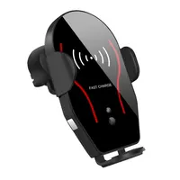 

Free Sample Mobile Phone Air Vent Mount Car magnet Phone Holder With Wireless Charger For Smartphone