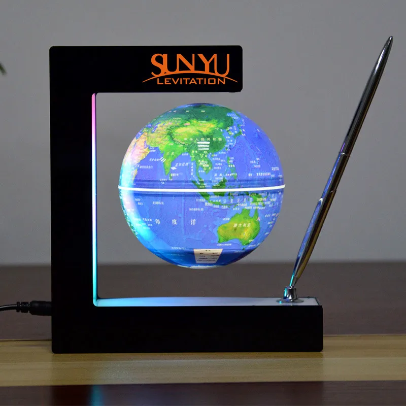 
China manufacturer sever fashion good quality globe magnet and moon globe sever led display globe 