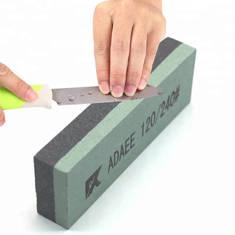 

ADAEE 6" 120/240 Sharpening Stone Grit Guide Fine/Coarse Combination Sharpening Stone Material Aluminum Oxide Size 150*50*25mm