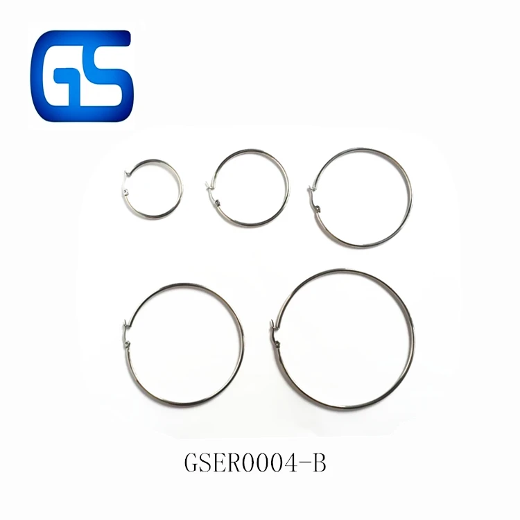 

fashion round circle earrings allergy free surgical stainless steel wire earrings, N/a