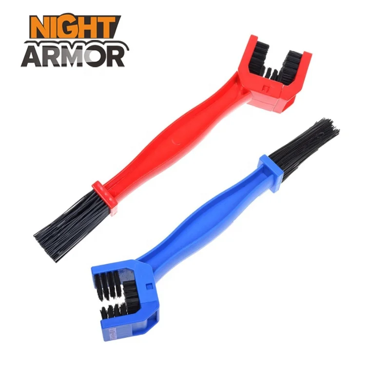 

Bike Bicycle Chain Washer Cleaner Cleaning Brush, Red, blue