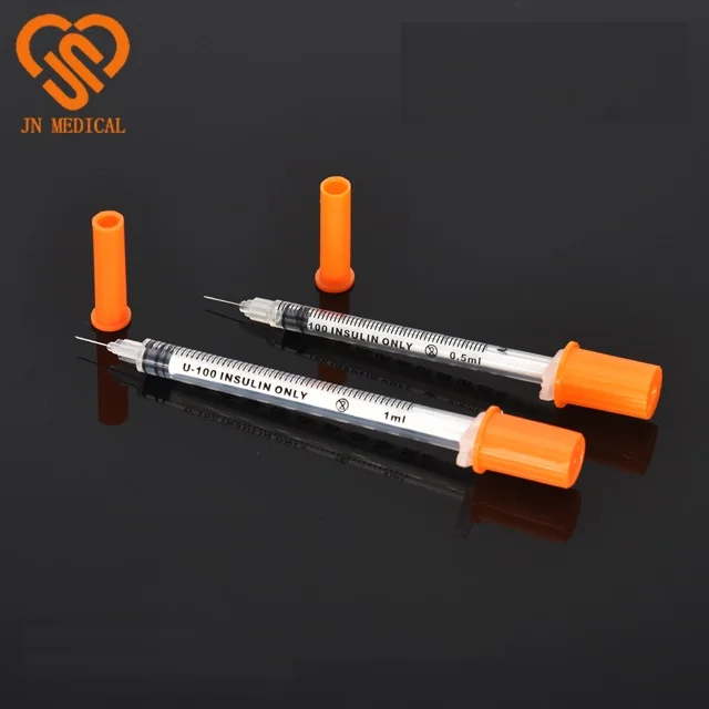 
0.3ml, 0.5ml, 1ml Insulin Syringes with Needles 