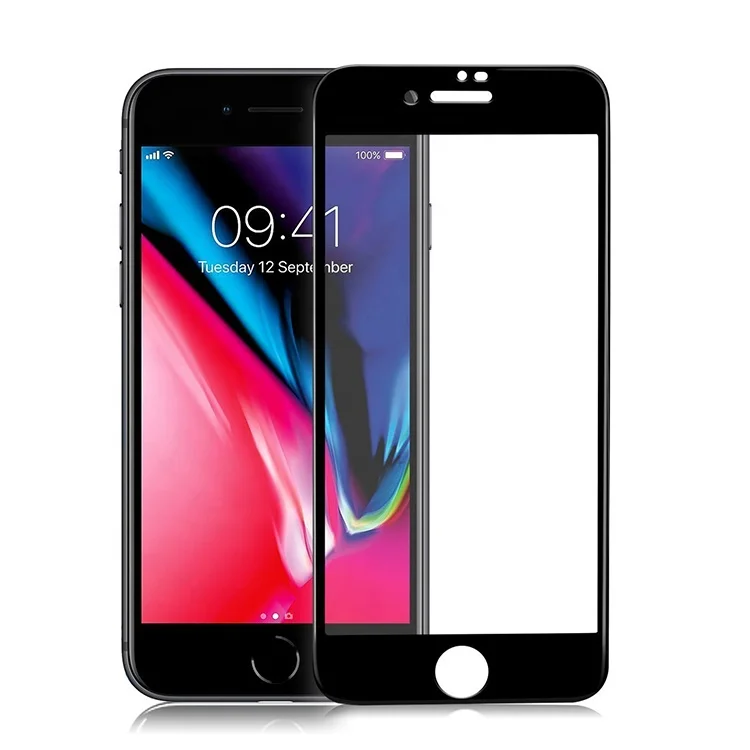 

3D Full Coverage Full Adhesive 9H Anti-Scratch High Clear Ultra Thin Tempered Glass Screen Protector For iPhone 8 Plus