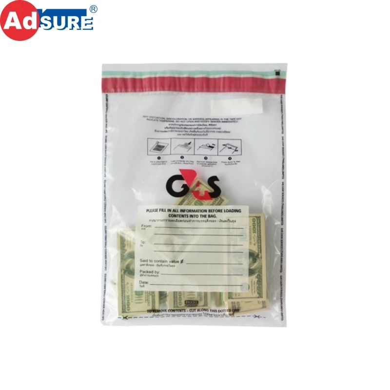 Custom Plastic Tamper Proof Bag Security Evident Deposit Bags View Product Details From Adsure Packaging Limited On