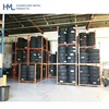 60"x 60" Warehouse vertical adjustable portable steel Passenger and light tires storage stacking folding rack for sale