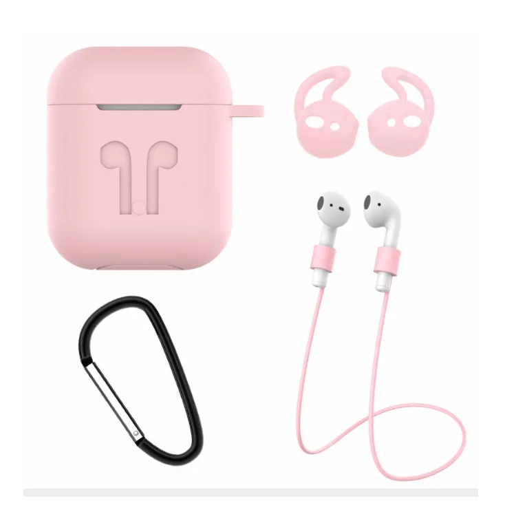 

Silicone Case Protective Cover Skin Compatible with for AirPods, 5 colors