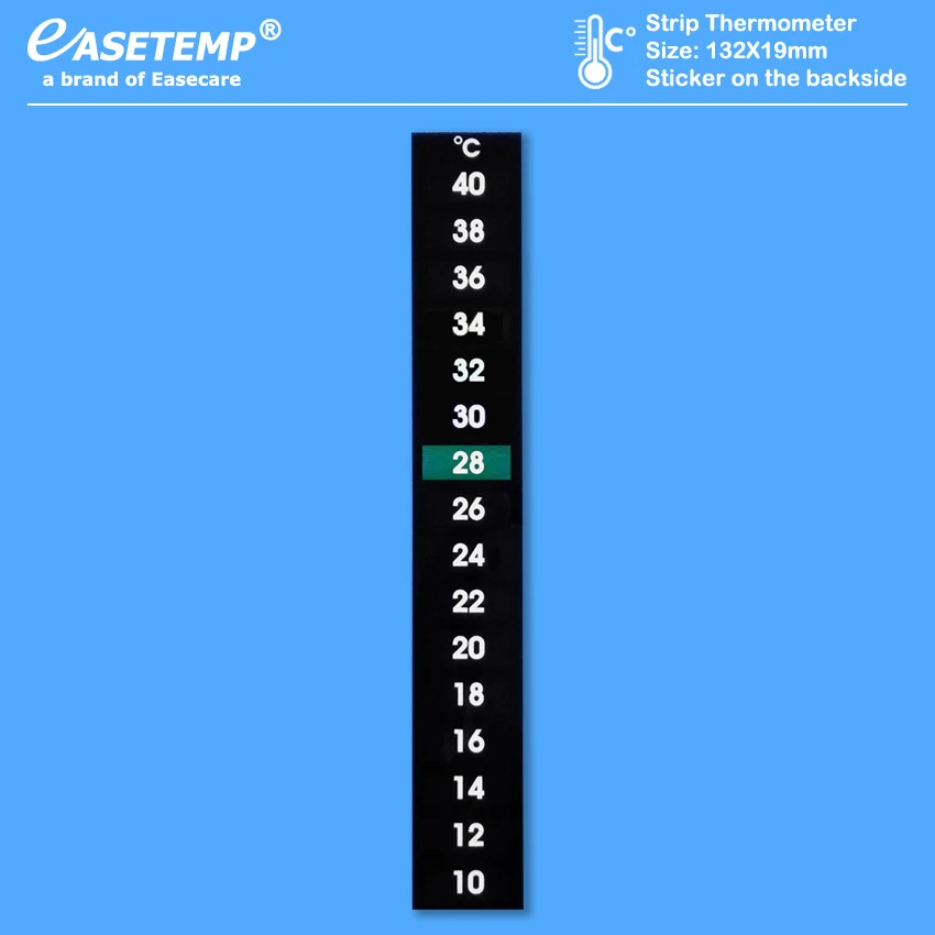 

Strip Thermometers, 10-40 C, with Sticker on the backside, 500pcs/lot or 1,000pcs/lot, Free Shipping by DHL