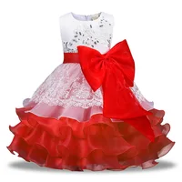 

Wholesale Baby Girl dresses Cotton Red Printing clothes for children dresses oem