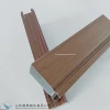 Glazing wood grain anodized and spraying or sand blasting aluminum profile frame for thermal break Windows and Doors