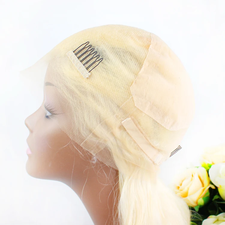 

Lace Blonde Hair Natural Straight Style Wig Color 613 Lace Front Wig