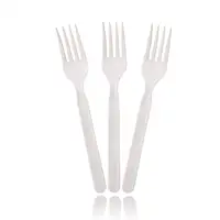 

100% Biodegradable plastic corn starch flatware sets food grade Compostable PLA eco disposable PLA fork spoon knife cutlery