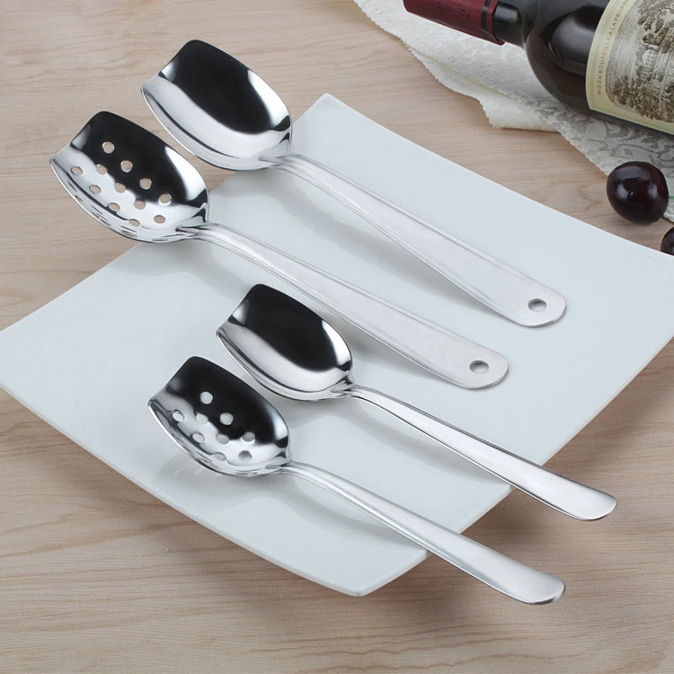 

Novelty Stainless Steel 304 Bulk Metal Spoons  Serving Spoon, Silver