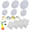 Square Round LED Panel Lamp 12W Recessed Ceiling Panel Light Ultra Thin 110V 220V Indoor Lighting for Home Decor
