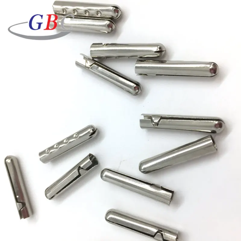 

Top sale stainless steel metal aglet for shoelace or hoodies, Nickel-free