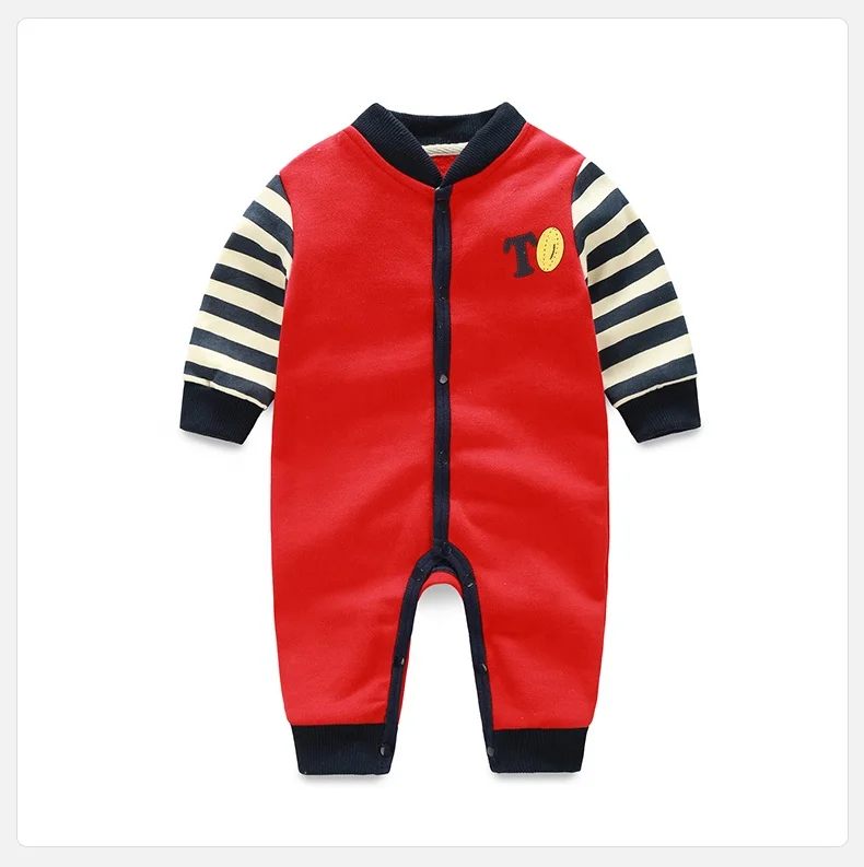 

Stripe Long Sleeve Soft Wholesale Baby Romper, Picture
