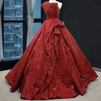 

RSM66838 sequins evening gown designs for fat girl ball gown red dress for women