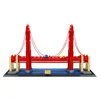 Wange Plastic 3D Puzzle Building Block Brick Famous Architecture Golden Gate Bridge Building Sets Toys For Kids