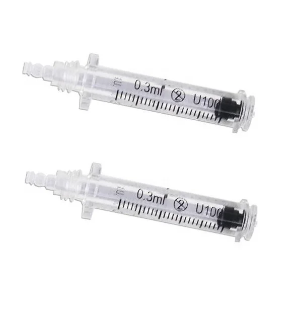 

0.3 and 0.5ml Lip filler Hyaluronic pen ampule and syringe, Gold/white