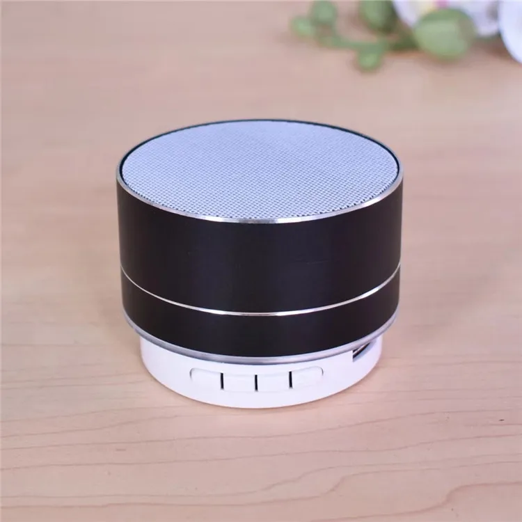 

Portable Mini Wireless Metal Speaker with 360 Stereo Sound and FM Radio Function, Silver, gold, red, blue, black, purple