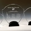 latest designed transparent crystal award K9 crystal sport trophy cup for souvenir