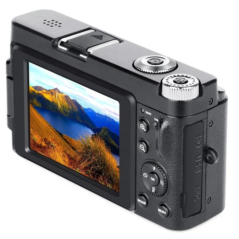 

CMOS senfor 24MP 3.0 inch TFT cheap slr digital camera wifi camera wireless 1080p, Black