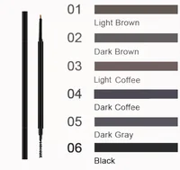 

Wholesale Natural Automatic Eye Brow Pen Cosmetic Makeup Vegan Waterproof Custom Thin Eyebrow Pencil
