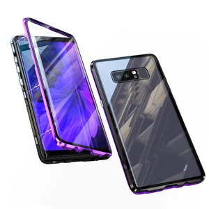 360 Magnetic Double side Glass Case for Samsung Galaxy S8 S9 Plus s9plus s8plus Magnet Flip Cover for Samsung S10 S10P S10E