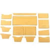 13 Pcs Universal Leather Craft Short Style Money Clips Bag Women Wallet Sewing Pattern Hard Kraft Paper Stencil Template