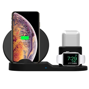 3 In 1 Fast Charging Qi Wireless Charger for Apple watch For iPhone Samsung