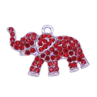 

New arrive society jewelry pendant delta sigma theta charms red rhinestone elephant charms