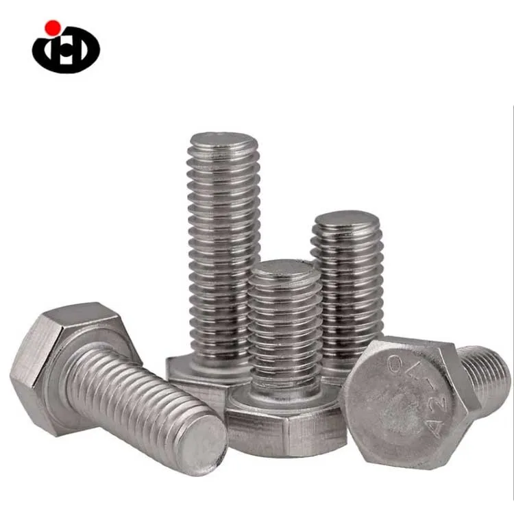 
JINGHONG Grade 2 Steel Hex Bolts DIN933 
