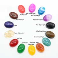 

Various Specifications Flat Natural Crystal Agate of Egg-shaped Ring Face Drop Stone for Jewelry Production