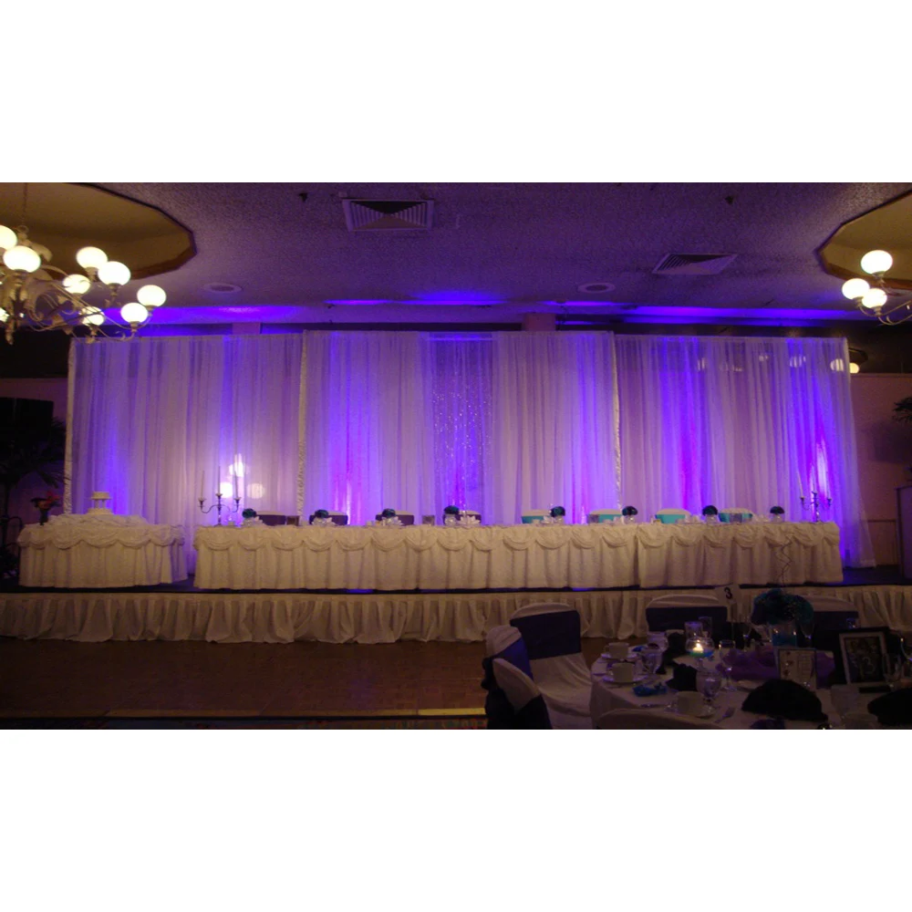 Indian Style Crystal Mandap Draping Pipe Stage Decoration Ideas