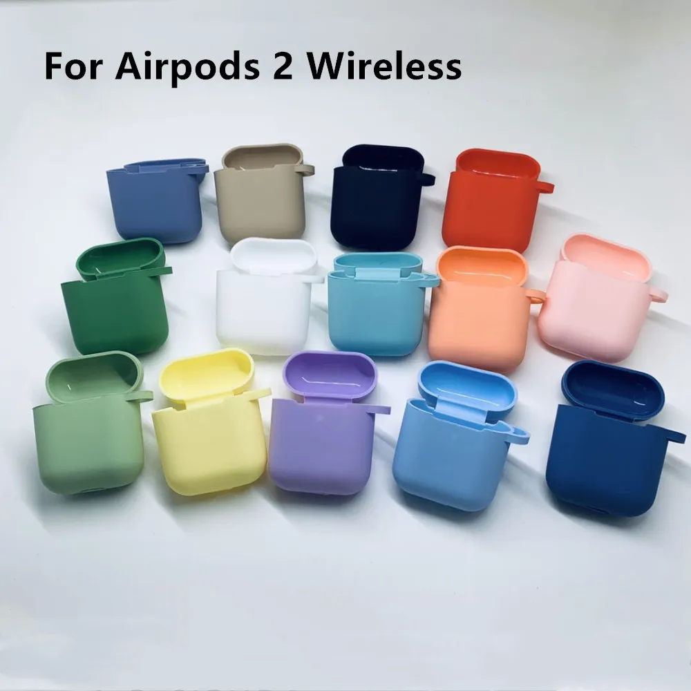 

Factory Directly Sale New For Airpods 2 Wireless Earphones OEM Candy Color Soft Silicon Case for Apple Airpods 2 Wireless