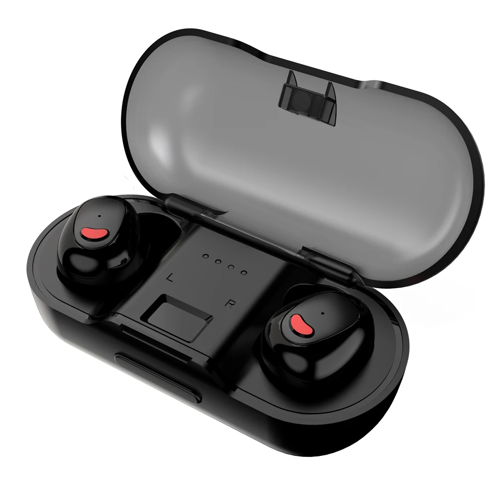

New Bee NB-T01 Wireless V5.0 TWS Earphone with Charging Case, Black