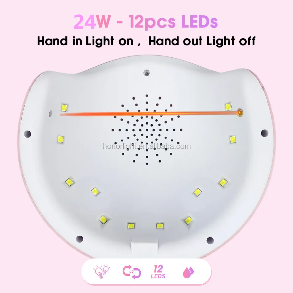 
new product uv led lamp with timer nail gel lamps 24W sun uv lamp lights digital nail art machine nail polish gel dryer 