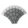 mesh back paving granite cobble , light weight lava pebble