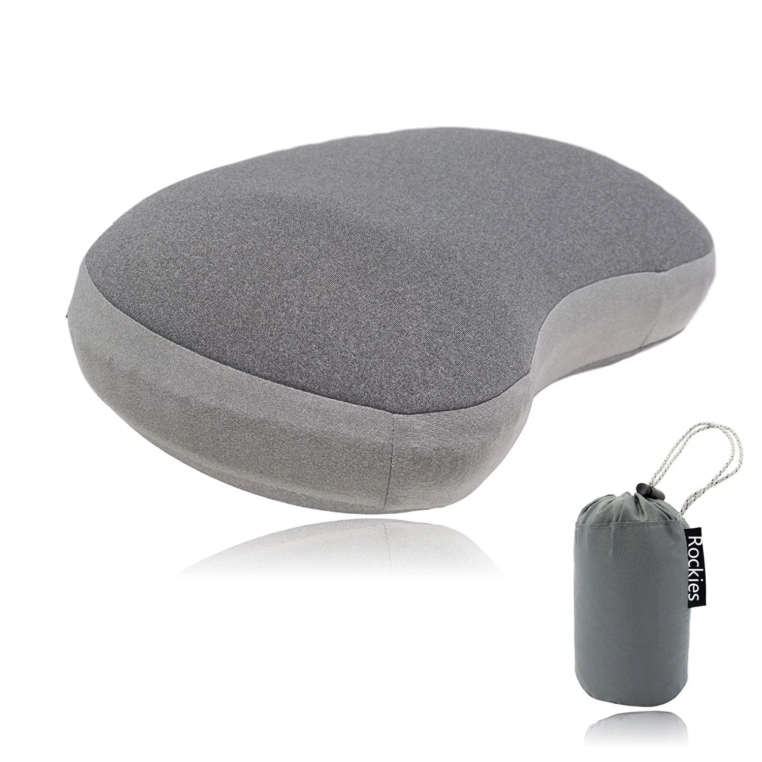 

Portable Air Inflatable pillow suitable for people who rest on an air plane, Black