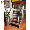 steel glass staircase railing wood stair glass staircase