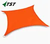 Tuosite 2x2m orange waterproof shade sail for garden
