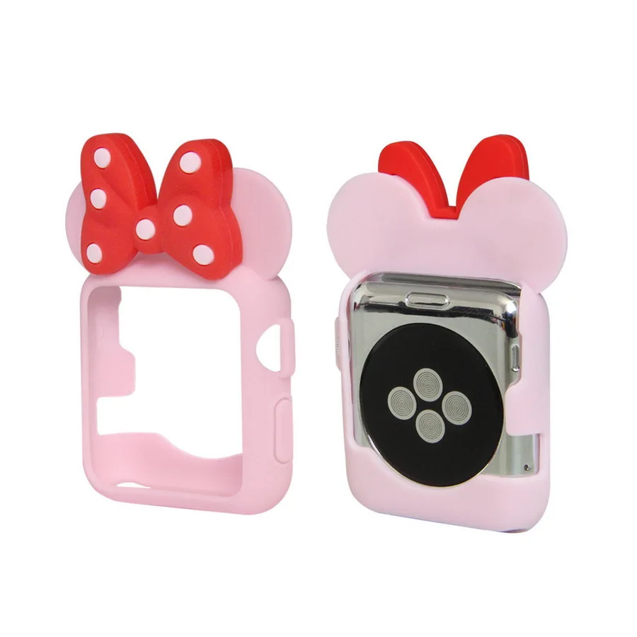 

Cute Minnie For Apple Watch iwatch Silicone Series 4 3 2 1 Case Cover 38mm/42mm Series 4 40mm/44mm