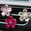 Car Interior Accessories Automobile Air Conditioner Outlet Crystal Flower Decor Car Ornaments Vent Perfume Decoration