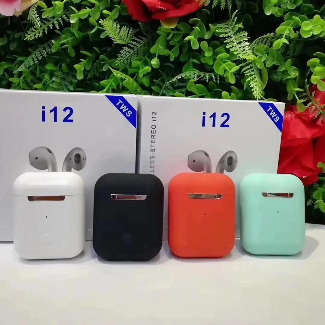 

2019 hot sell new products tws i12 BT5.0 super bass tws wireless earbuds earphone